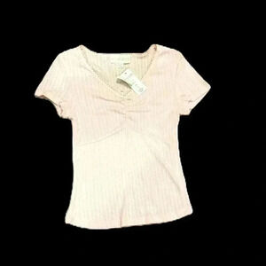 NWT Wild Skye Pink Blouse Top Sz. XS